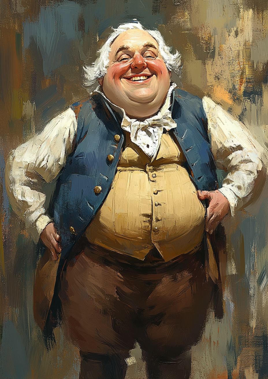 Smiling man in GW outfit