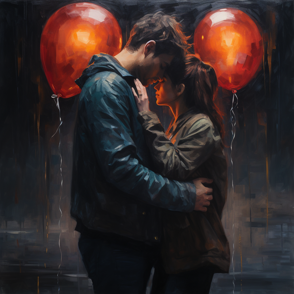 Oil Painting of Long Term Love