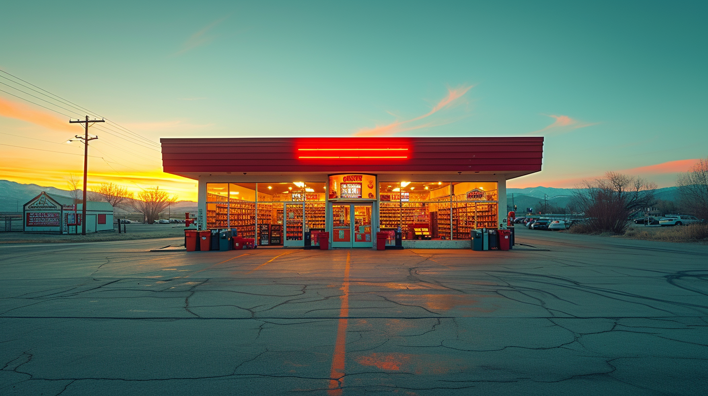 Liquor store exterior DSLR photo