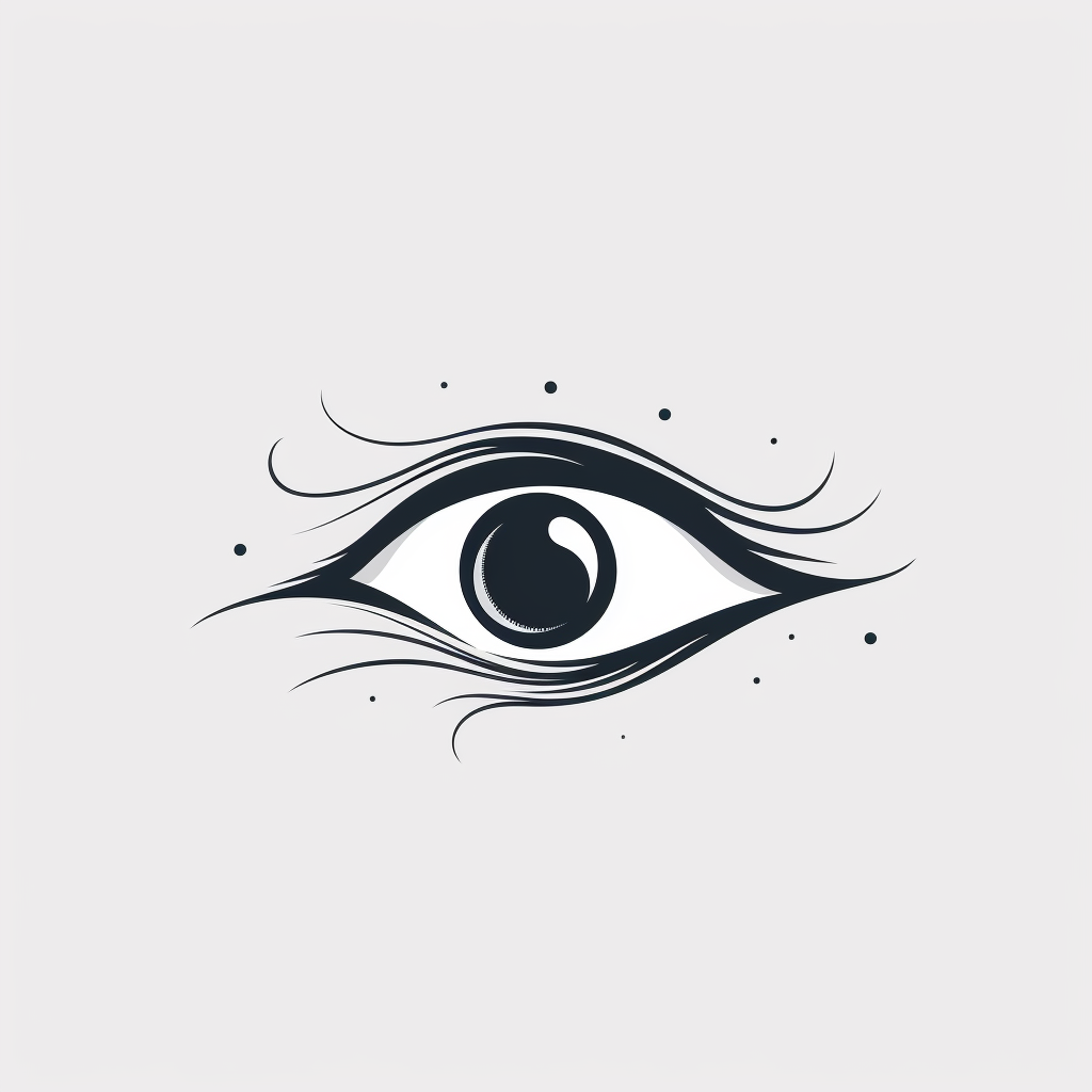 Simple eye outline logo