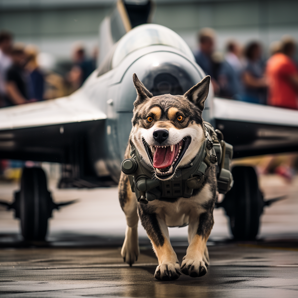 F16 Jet Dog in Action