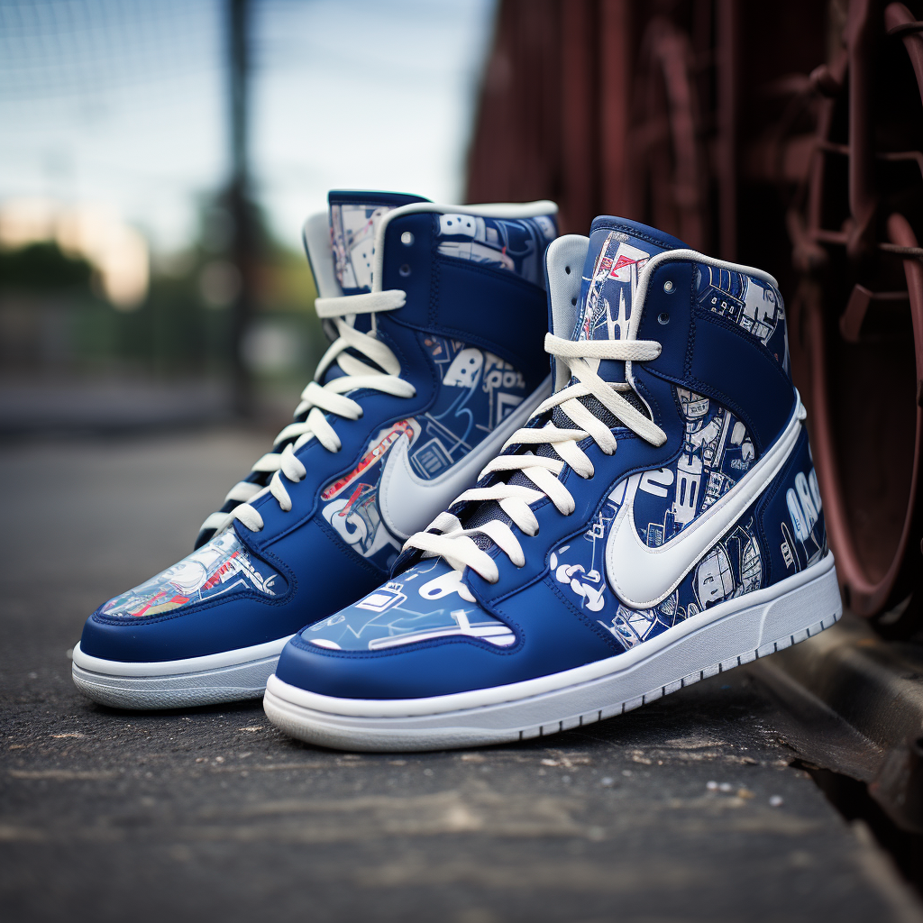 Stylish high tops with Facebook branding