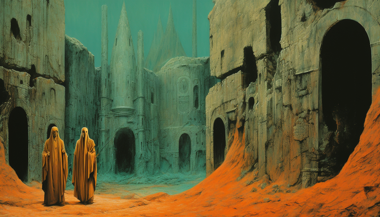 Facility by Jean Giraud and Zdzislaw Beksinski