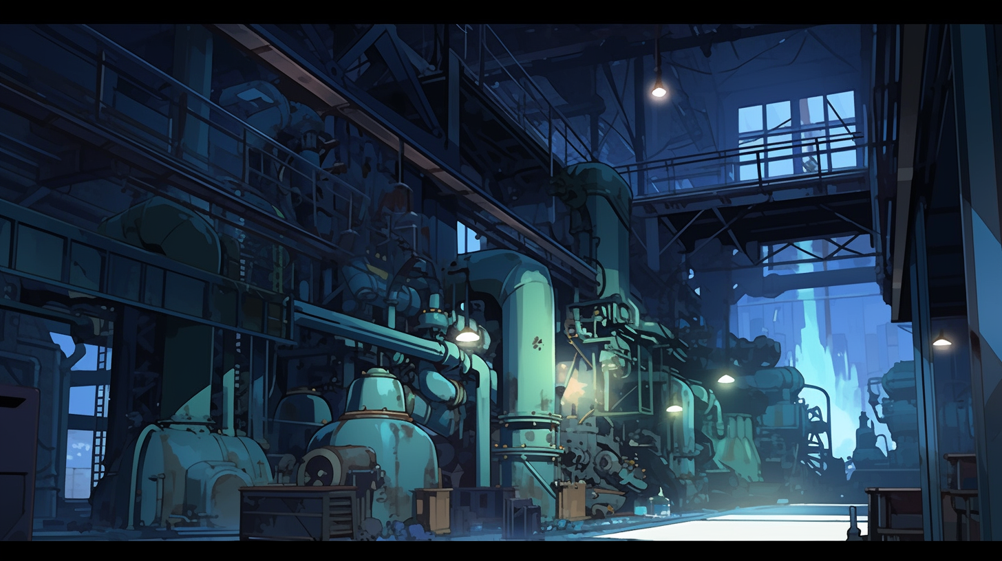 Factory at Night