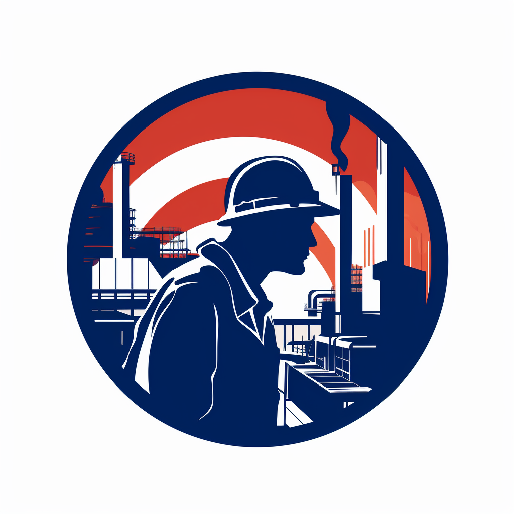 Logo of a factory worker