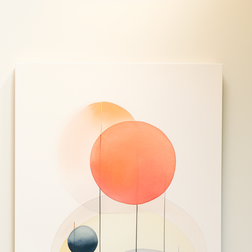 Faded minimalist hand painted water colour globes