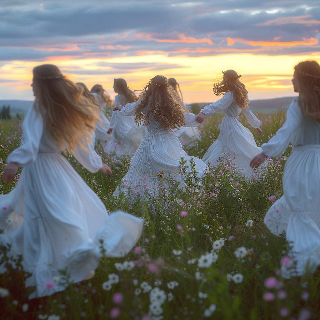 Fairies Dancing in a Swedish Meadow