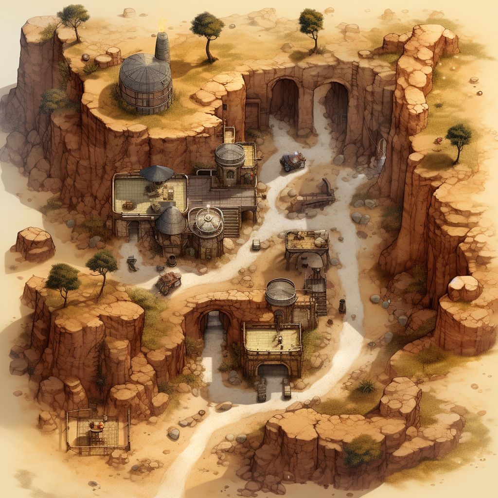 Fairy Desert House Battle Map