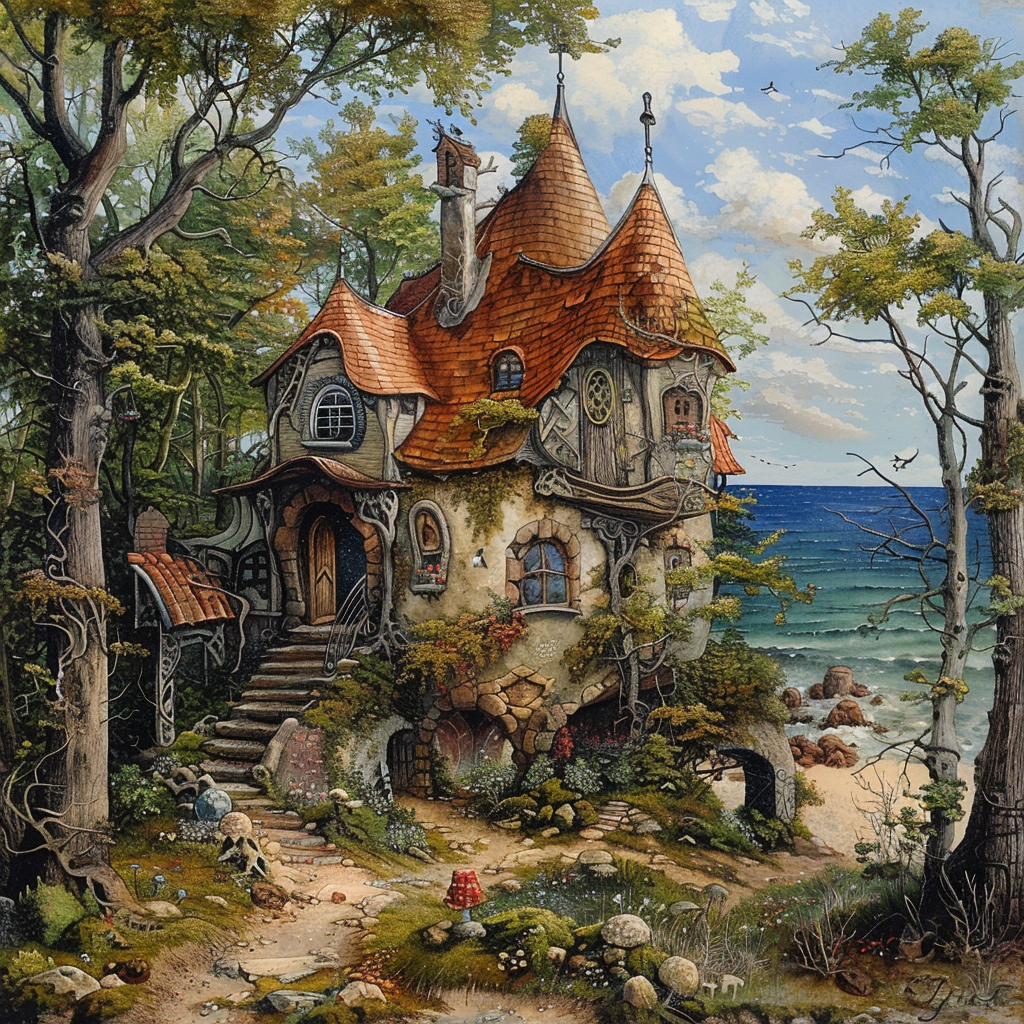 Fairy Tale House on Beach