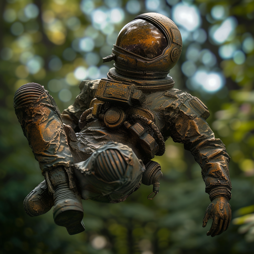 Falling Cosmonaut Sculpture Picture