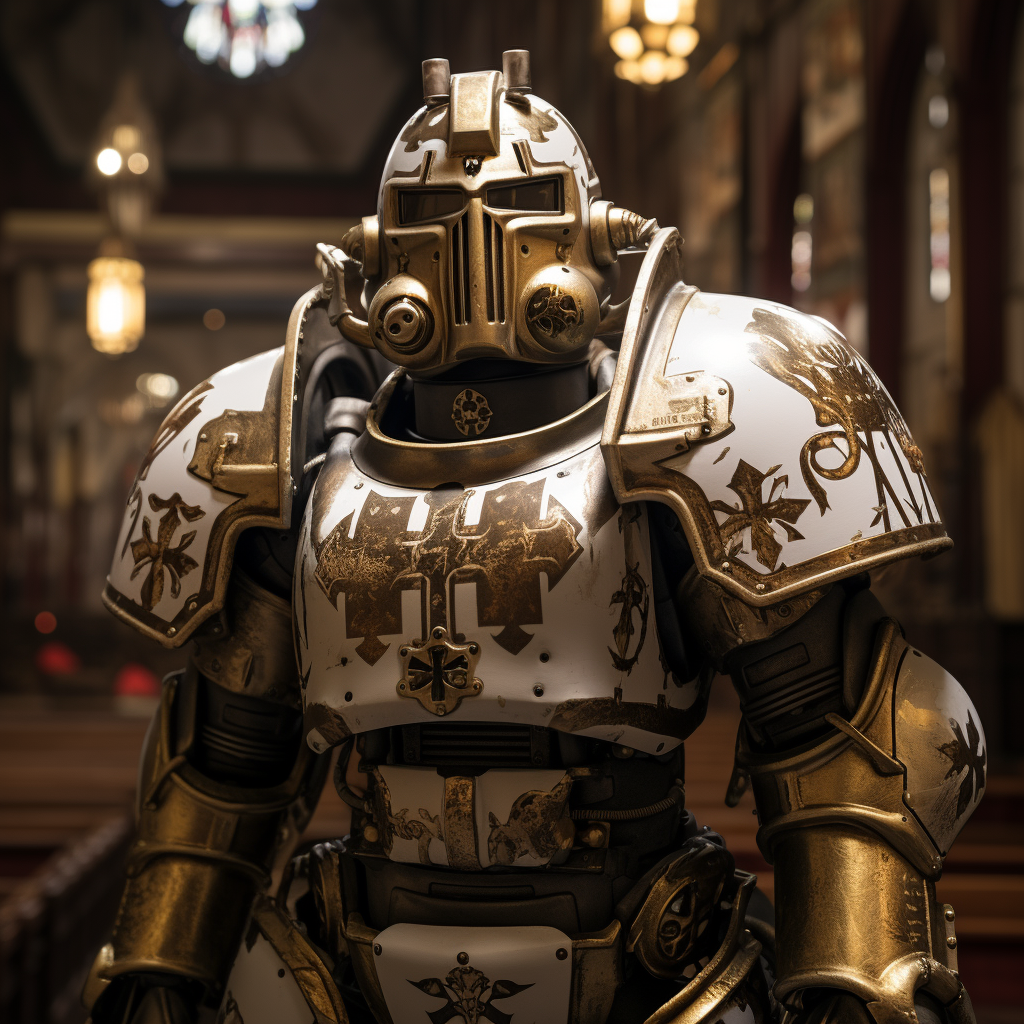 Power Armor Crusader in New Orleans Saints Colors