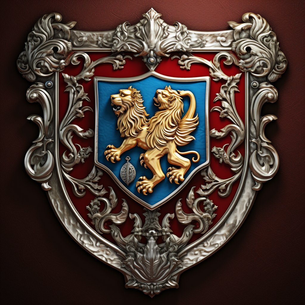 Family Crest with Golden Shield