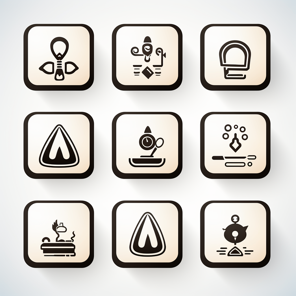 Outline icons of family with roof