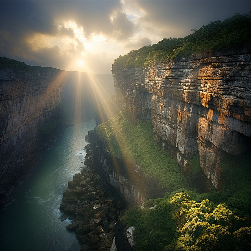 Stunning view of famous cliffs