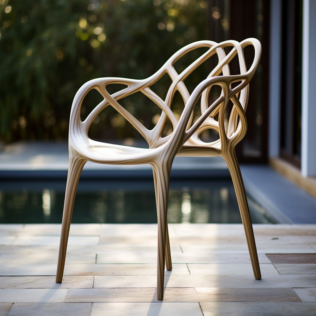 Designing an outdoor dining chair