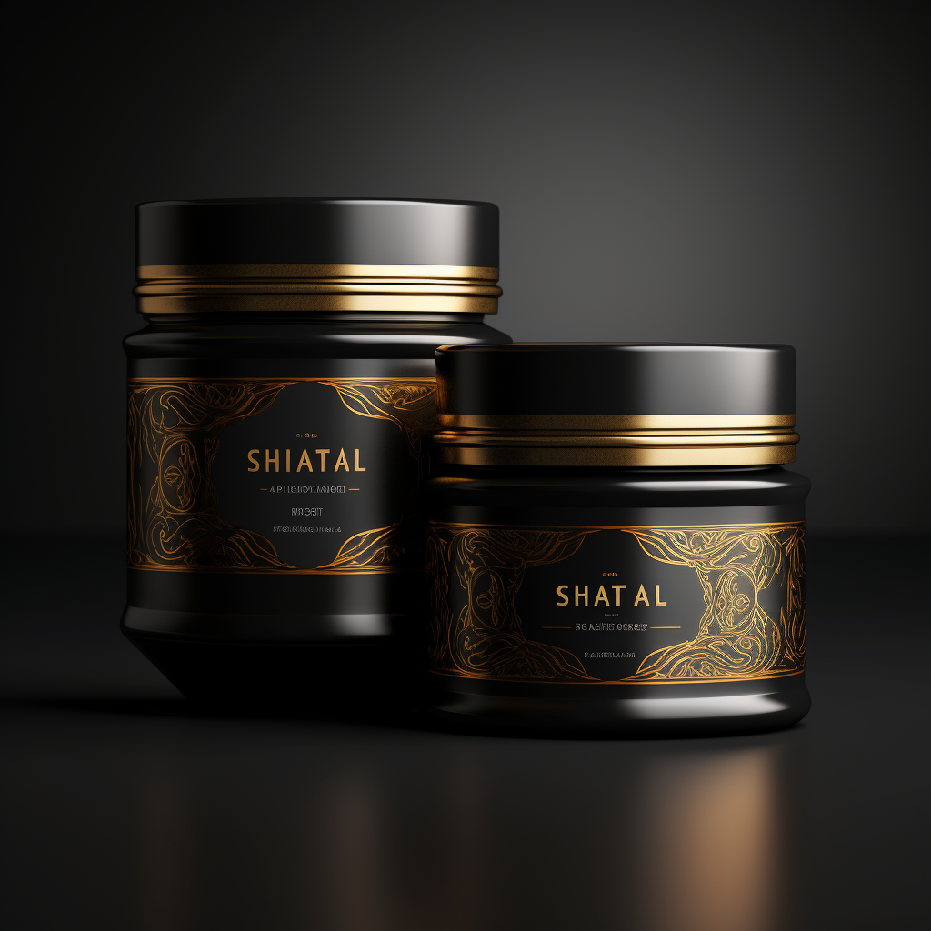 Beautiful Shilajit Packaging Jar