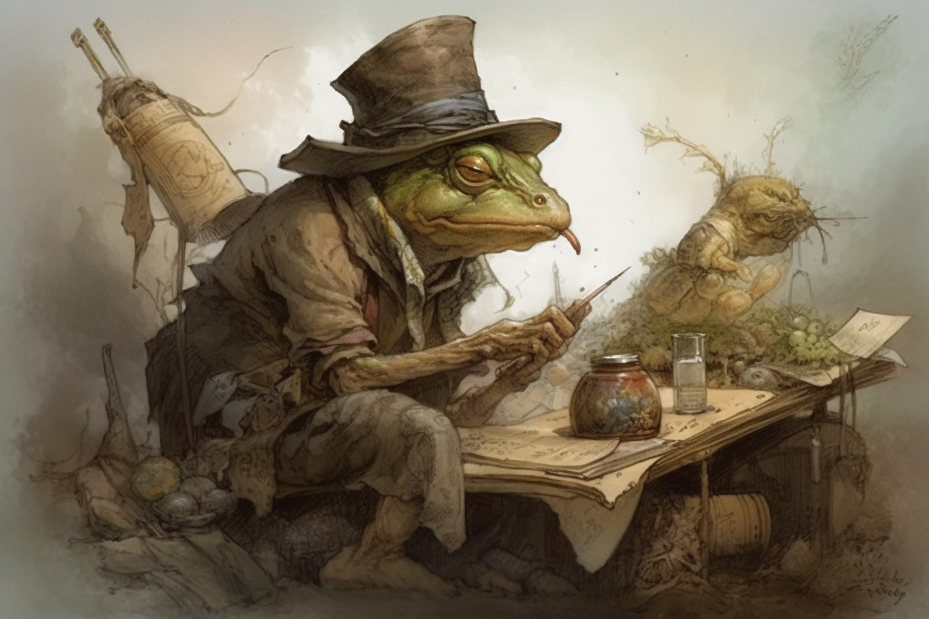 Detailed fantasy artwork by Jean Baptiste Monge