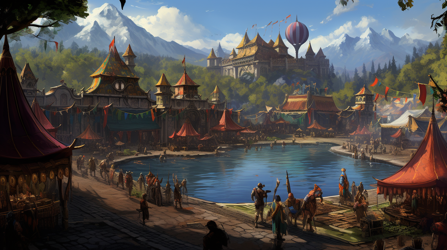 Fantasy Carnival by the Lake