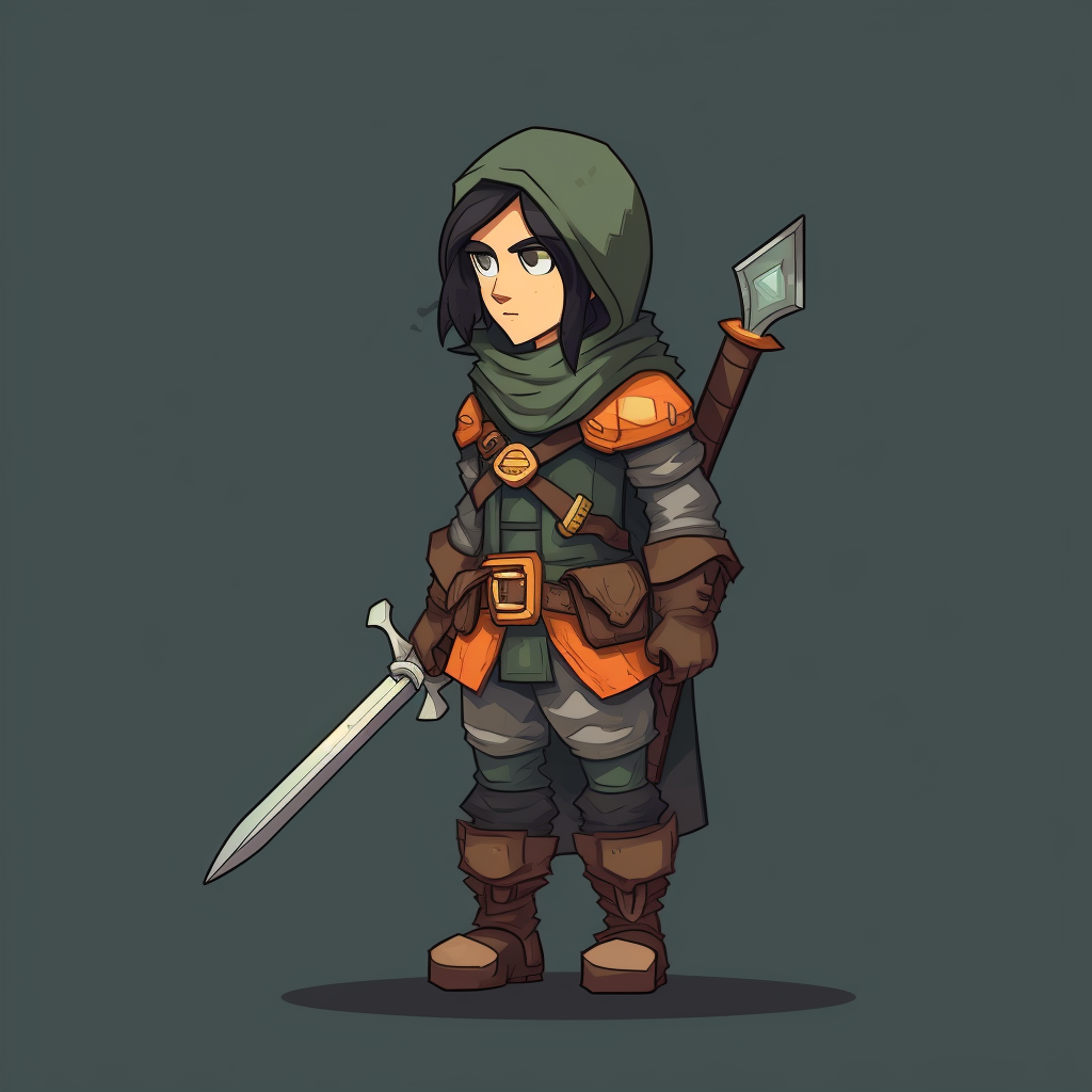 Fantasy Game Pixel Art Main Character