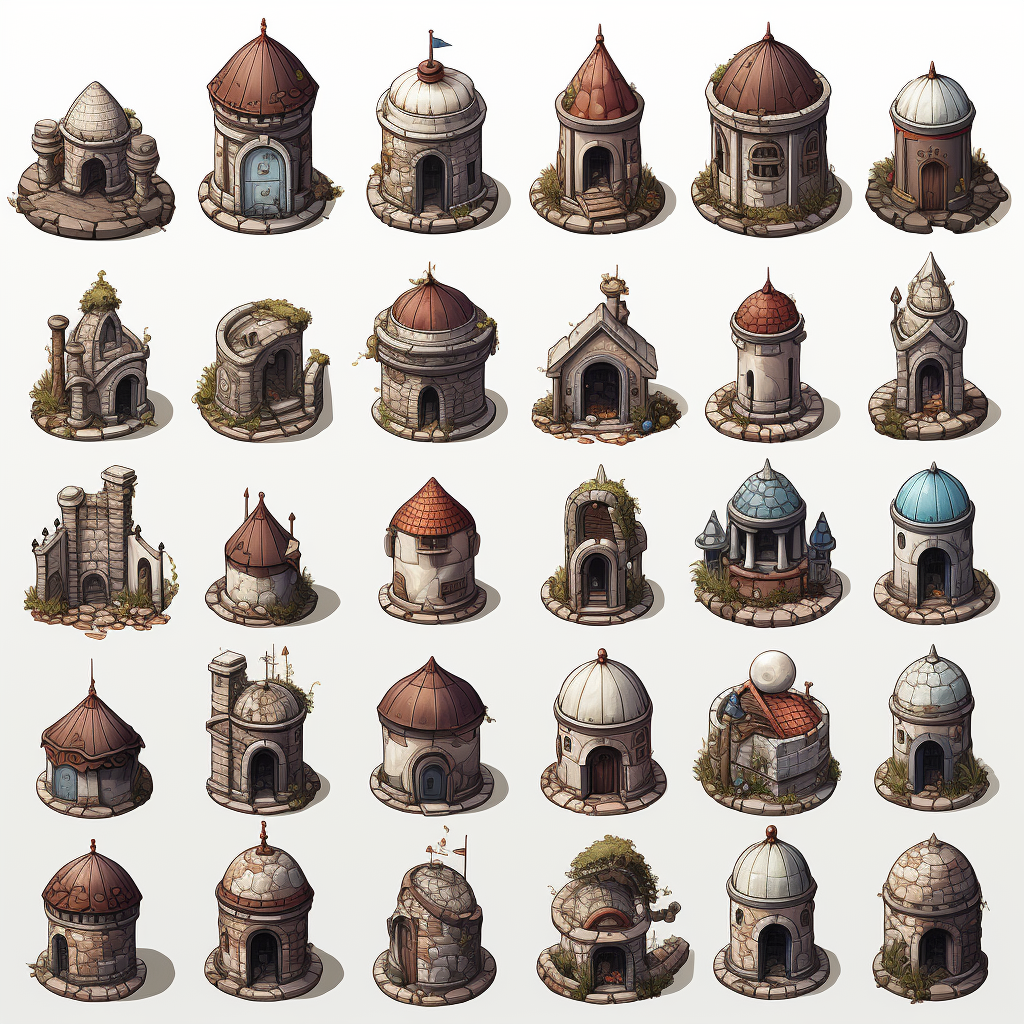 Fantasy Monastery Sprite Sheet