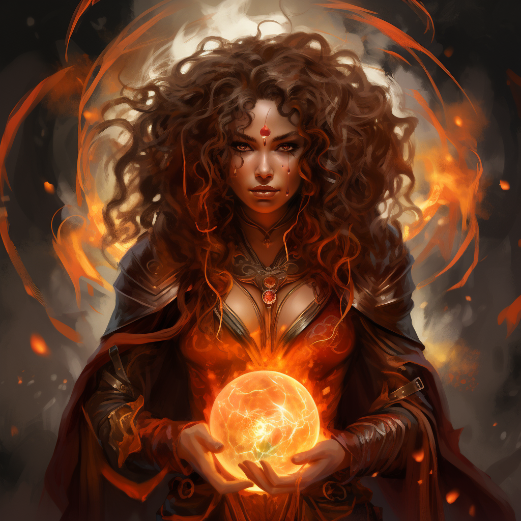 Image of a Mage Fire Genasi