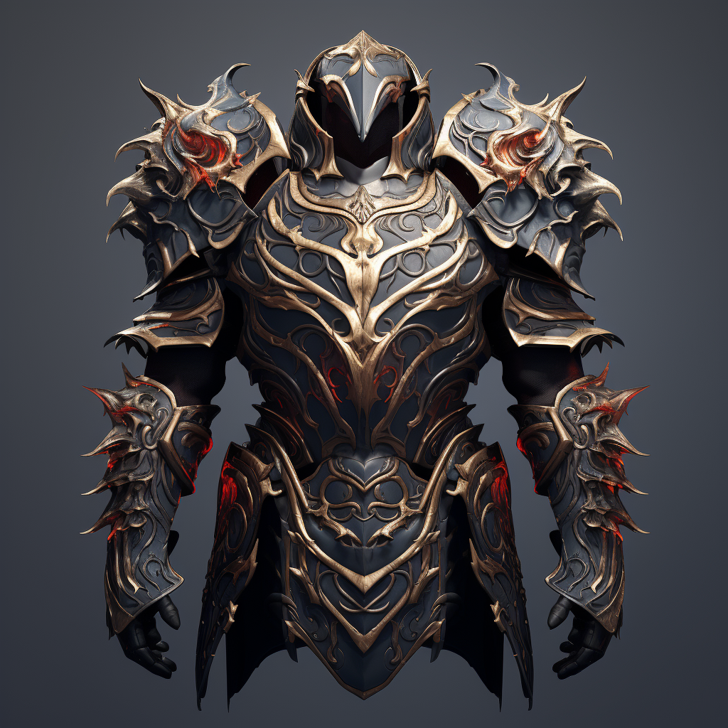 Stunning 3D Fantasy Game Armor