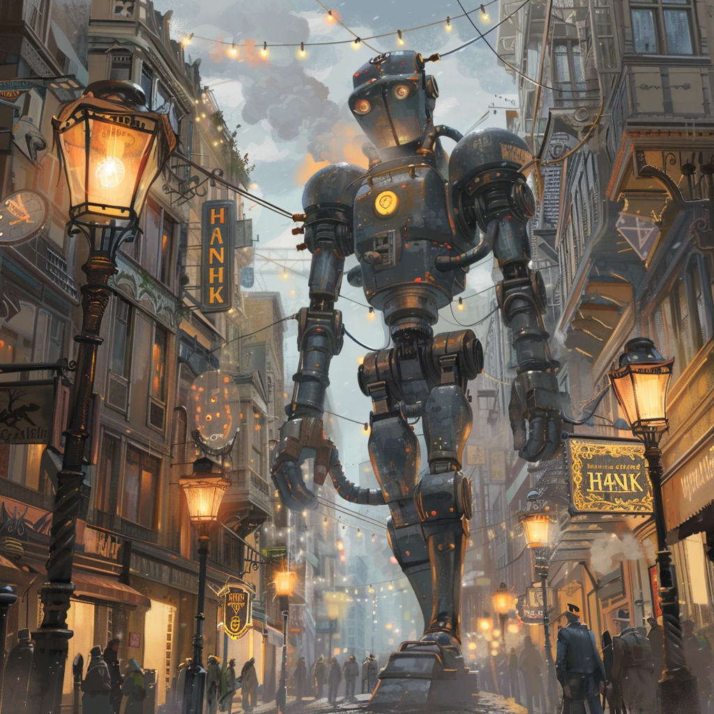 Fantasy Service Robot in City