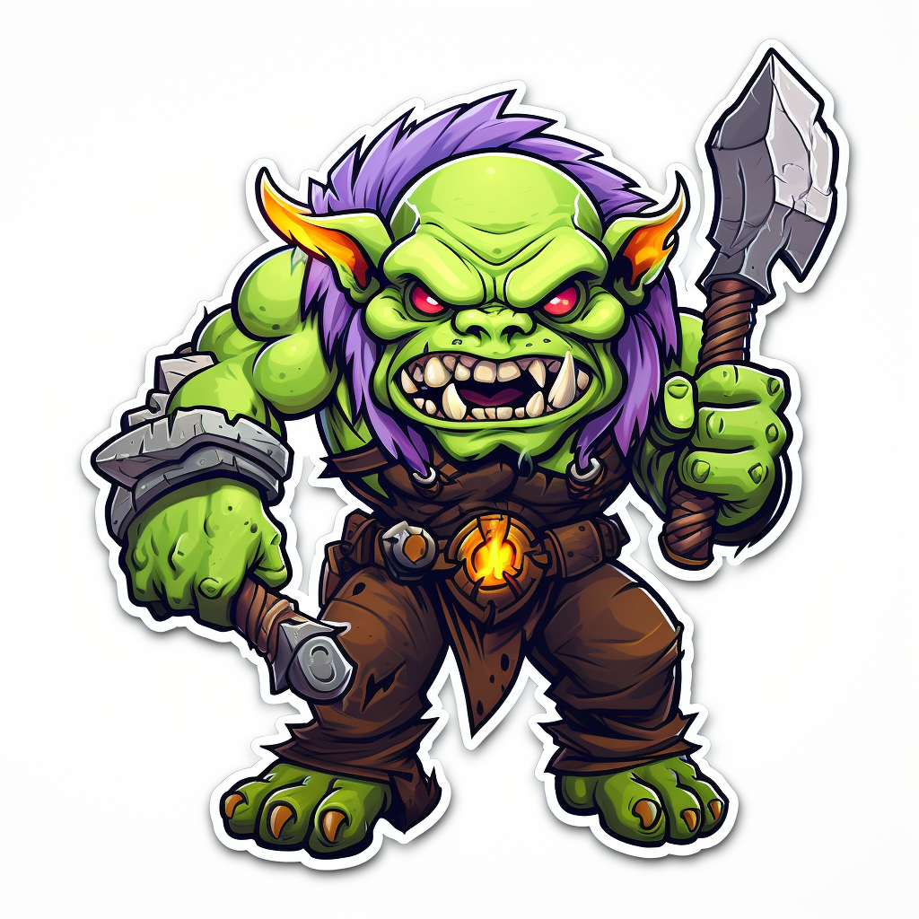 Fantasy Warhammer 40K Orcs Sticker