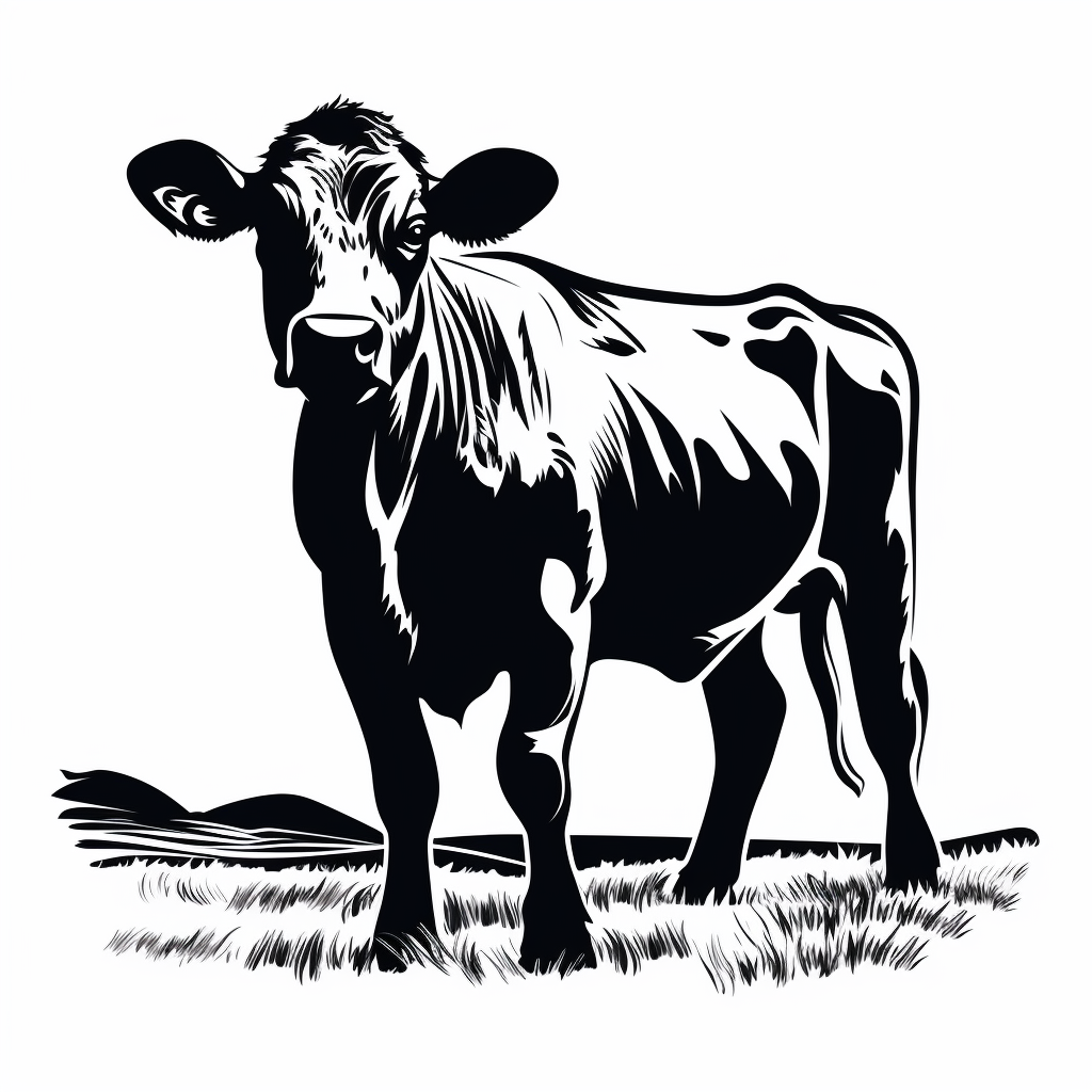 Farm Animal Vector Silhouette