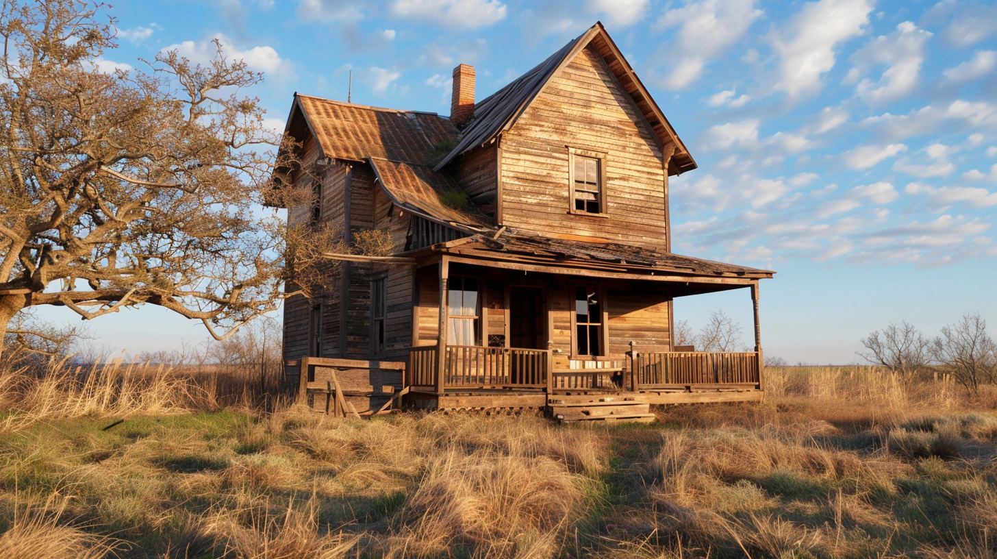 vintage farmhouse rural Oklahoma