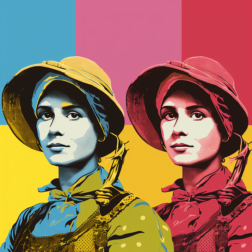 Pop Art Farming Swiss Woman