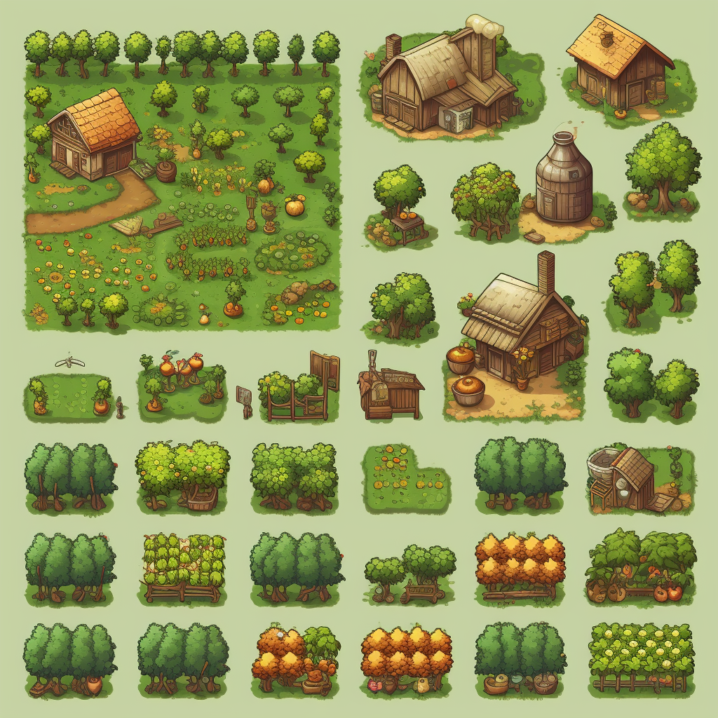 Sprite sheet for farming game