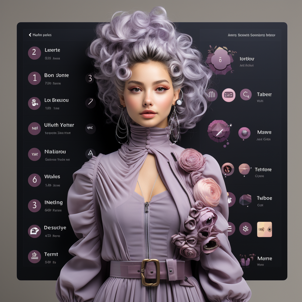 Fashion app UI design concept