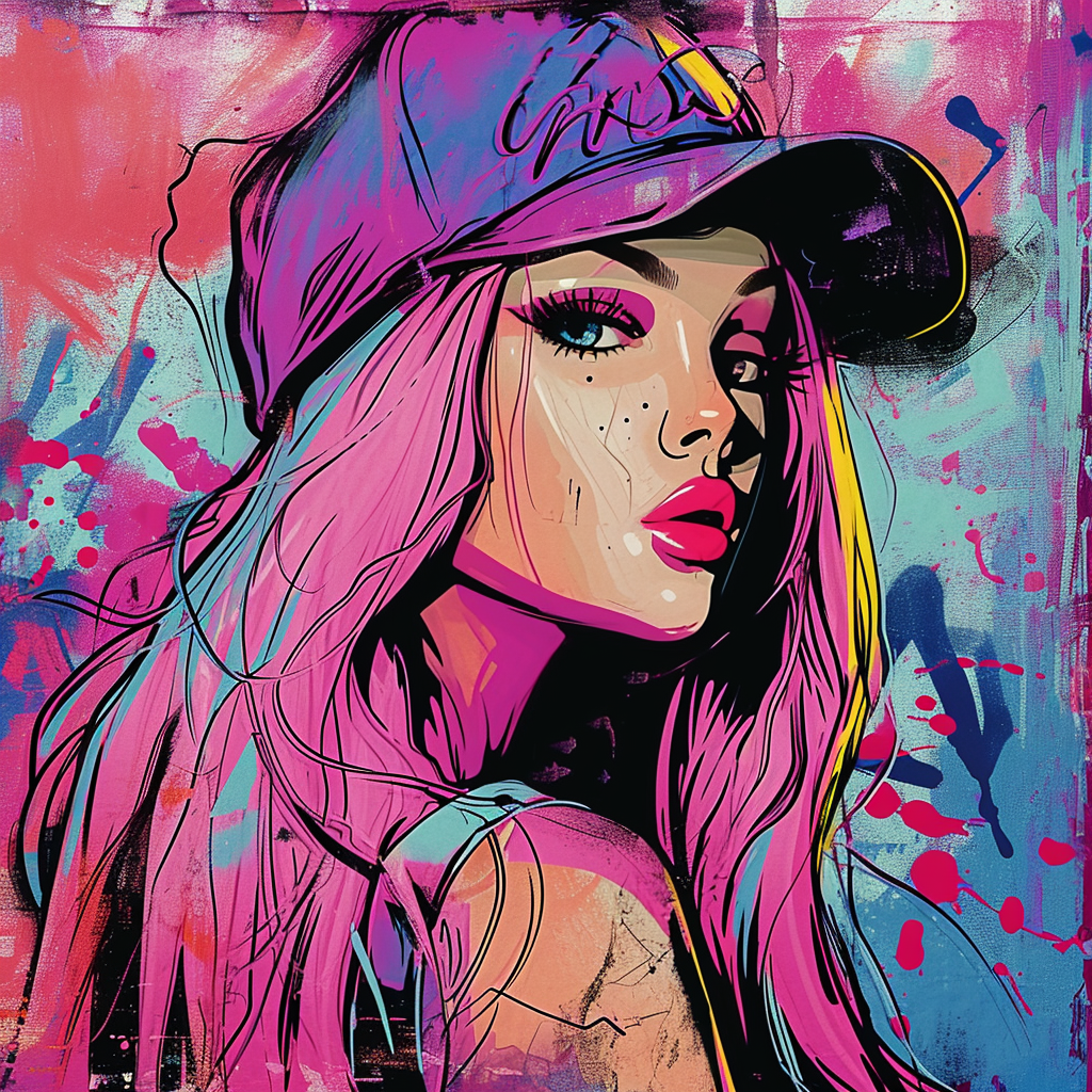 Fashion Barbie Graffiti Style 4K