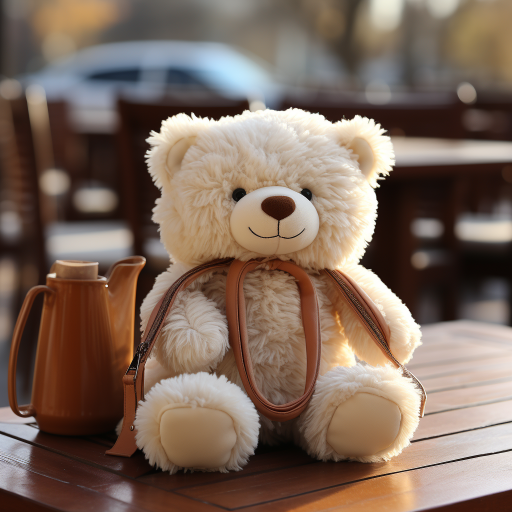 Fashion Bear Plush Bag - Cartoon Bear Character