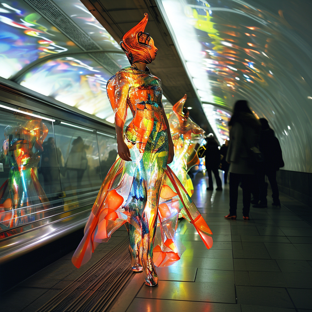 Fashion Show at Metro Station