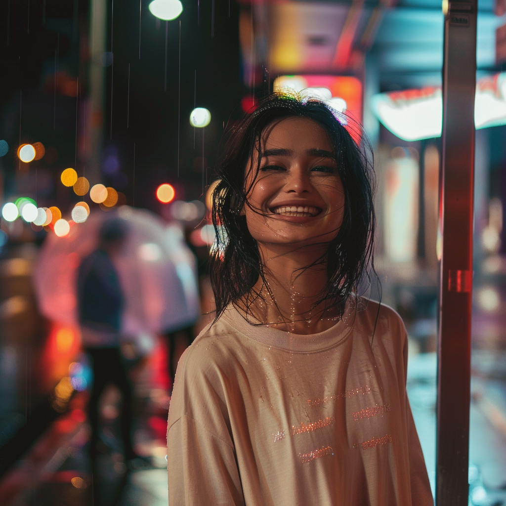 Fashion Model in Soft Pastel Shirt