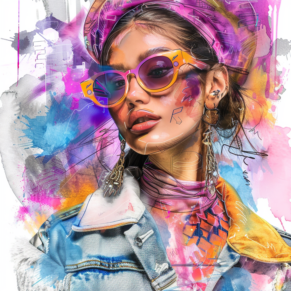 Fashion Watercolor Storytelling Magazine Layout