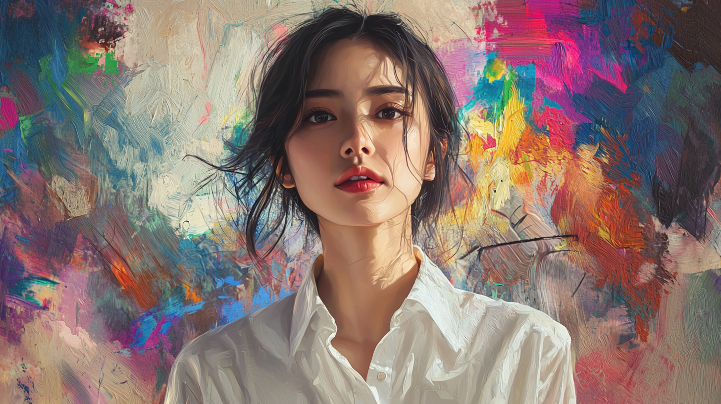 Stylish Chinese Woman Portrait