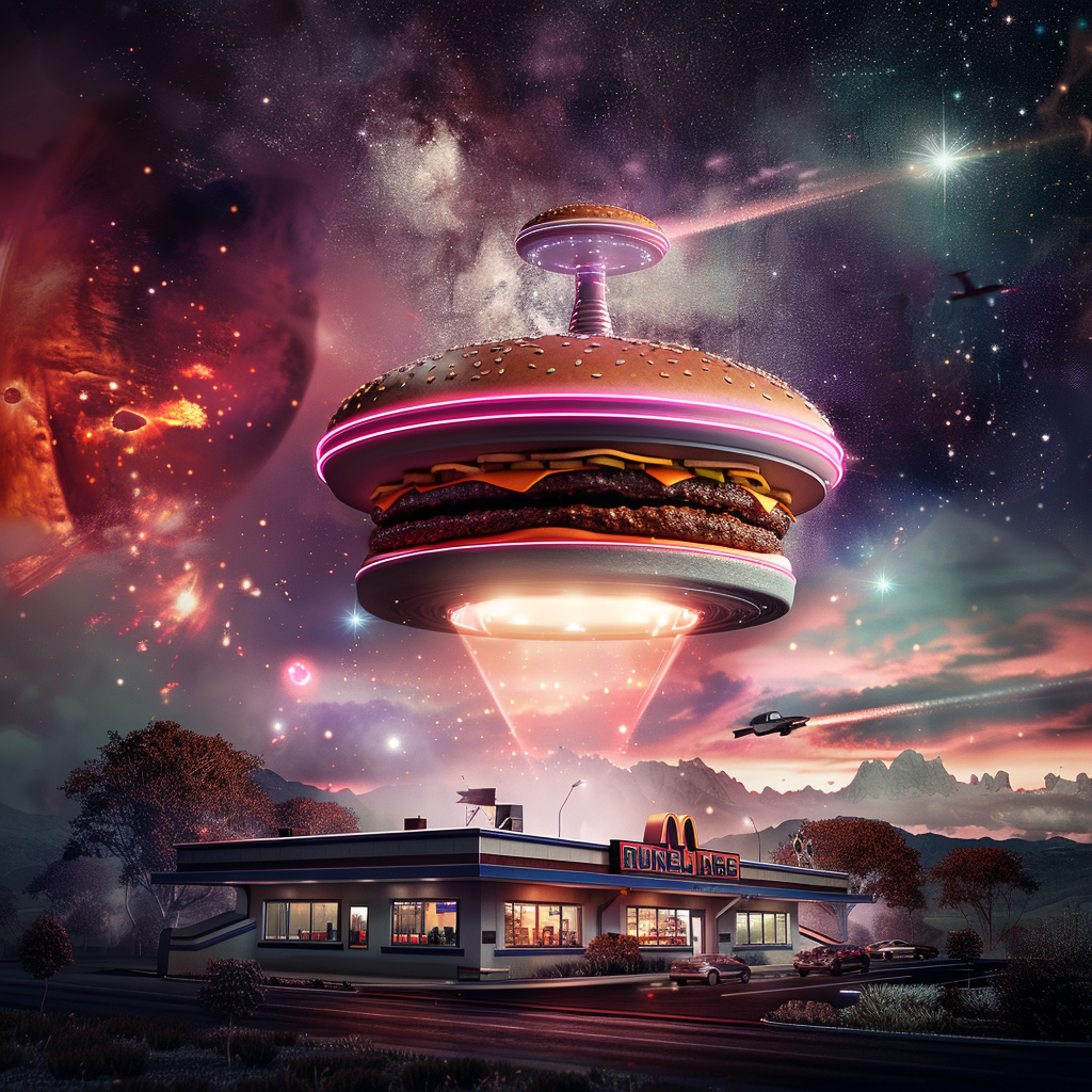 Burger King Aliens UFO Galaxy