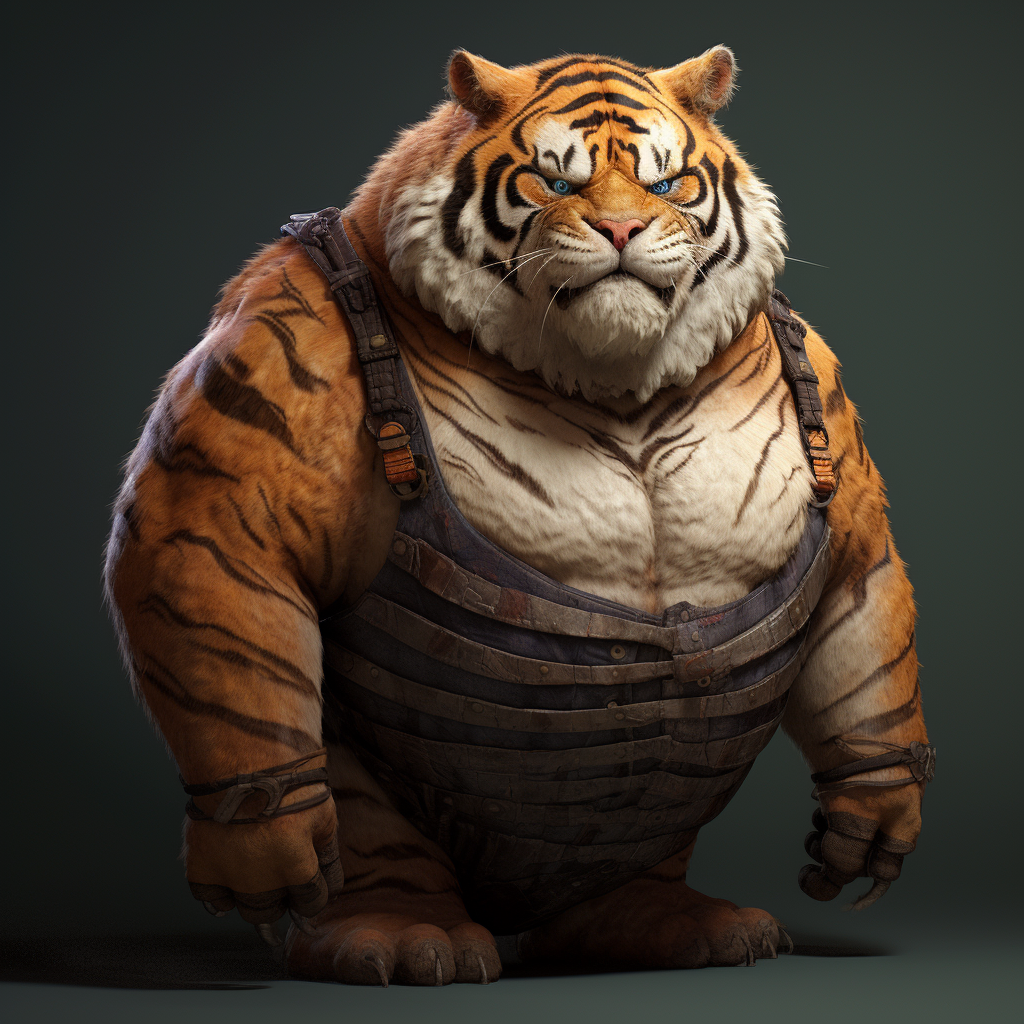 Fat Furry Half Human Tiger