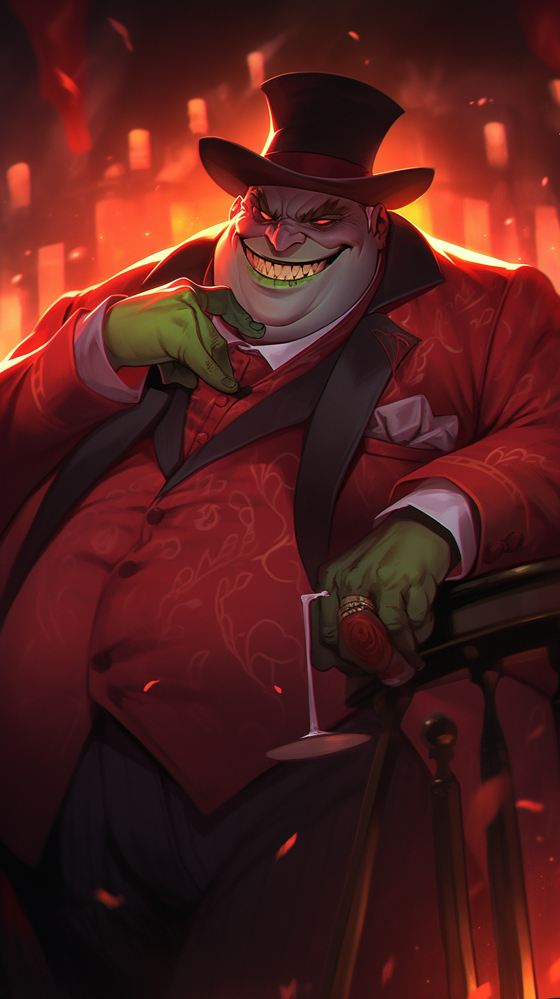 Fat Yuan-ti Pureblood Warlock, Wicked Smile