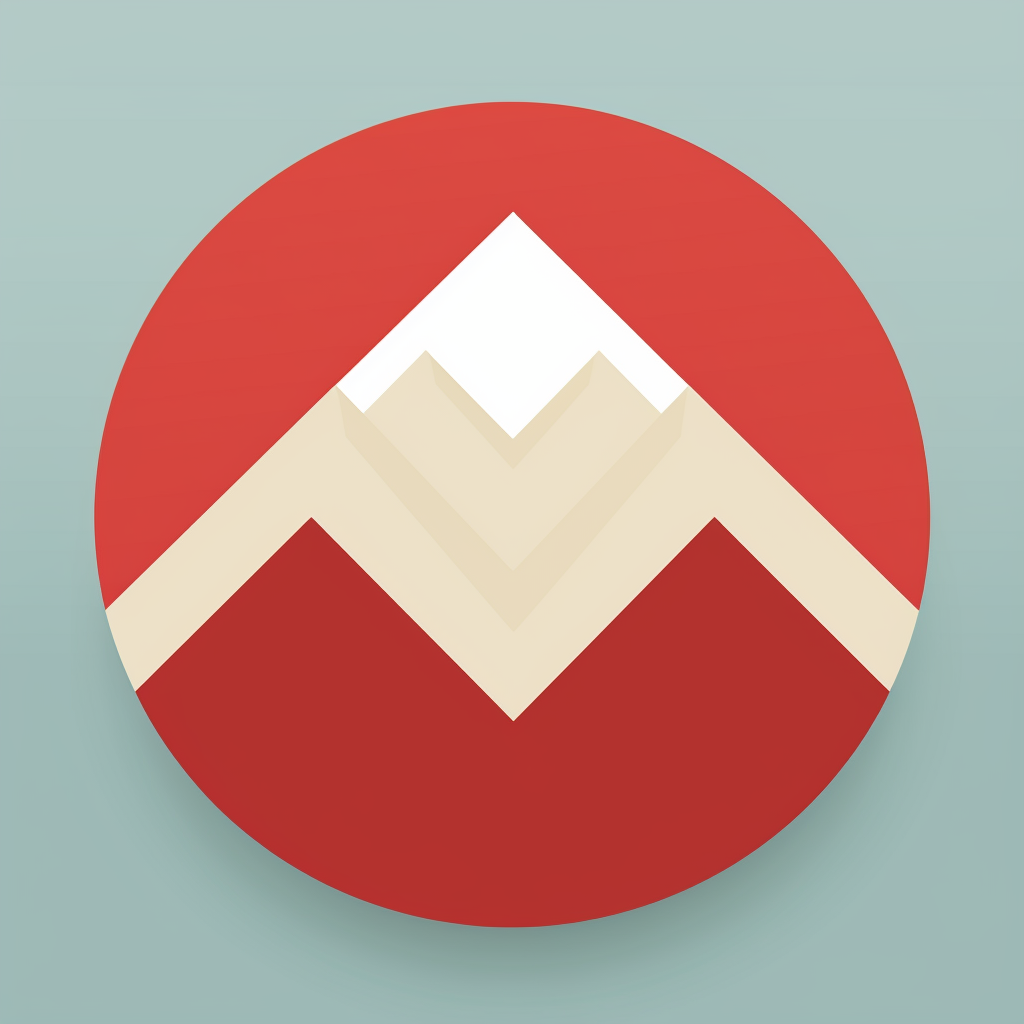 Fat arrow down flat design icon