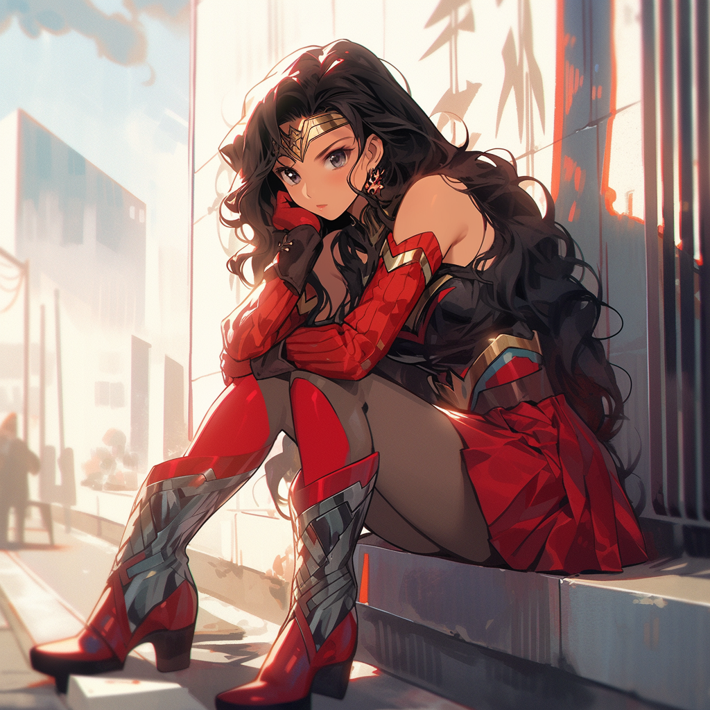 Fierce Rin Tohsaka as Wonderwoman