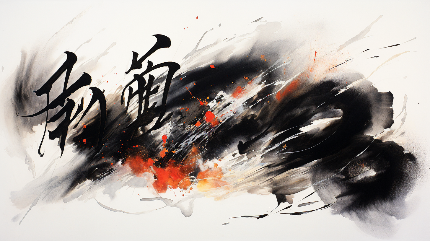 Calligraphy expressing overcoming fear