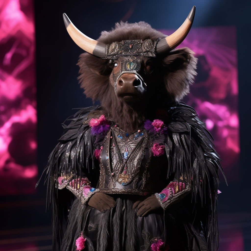 Female Buffalo Costume for  The Masked Singer