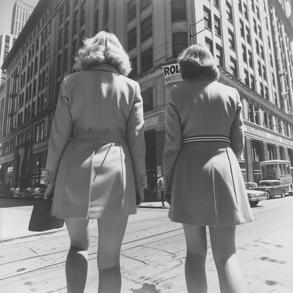 Female detectives at crime scene