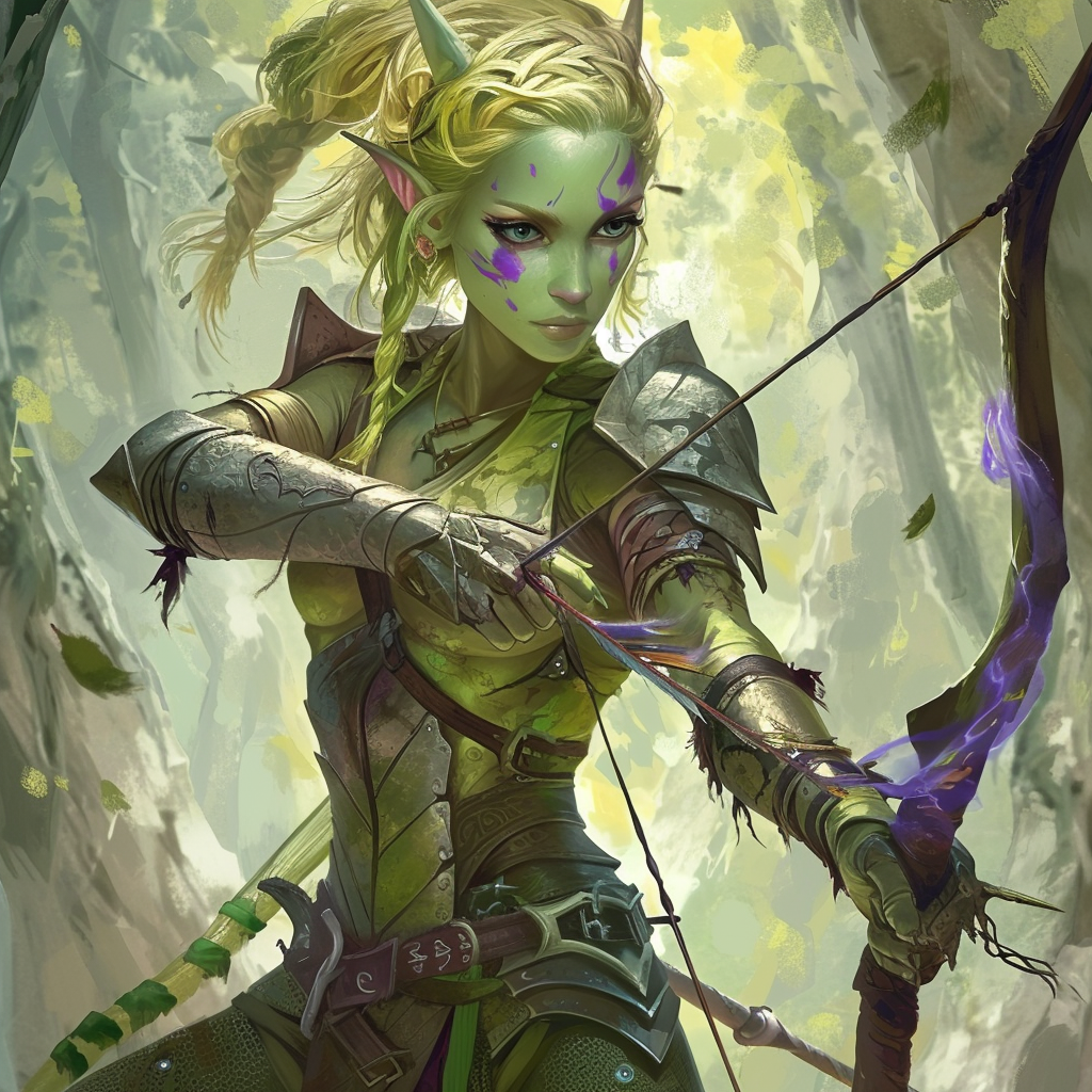 Female Elf Adventure RPG Game Avatar