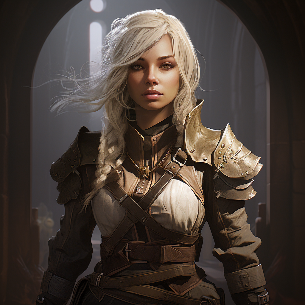 Strong and Resilient Female Elf Veteran Sheriff