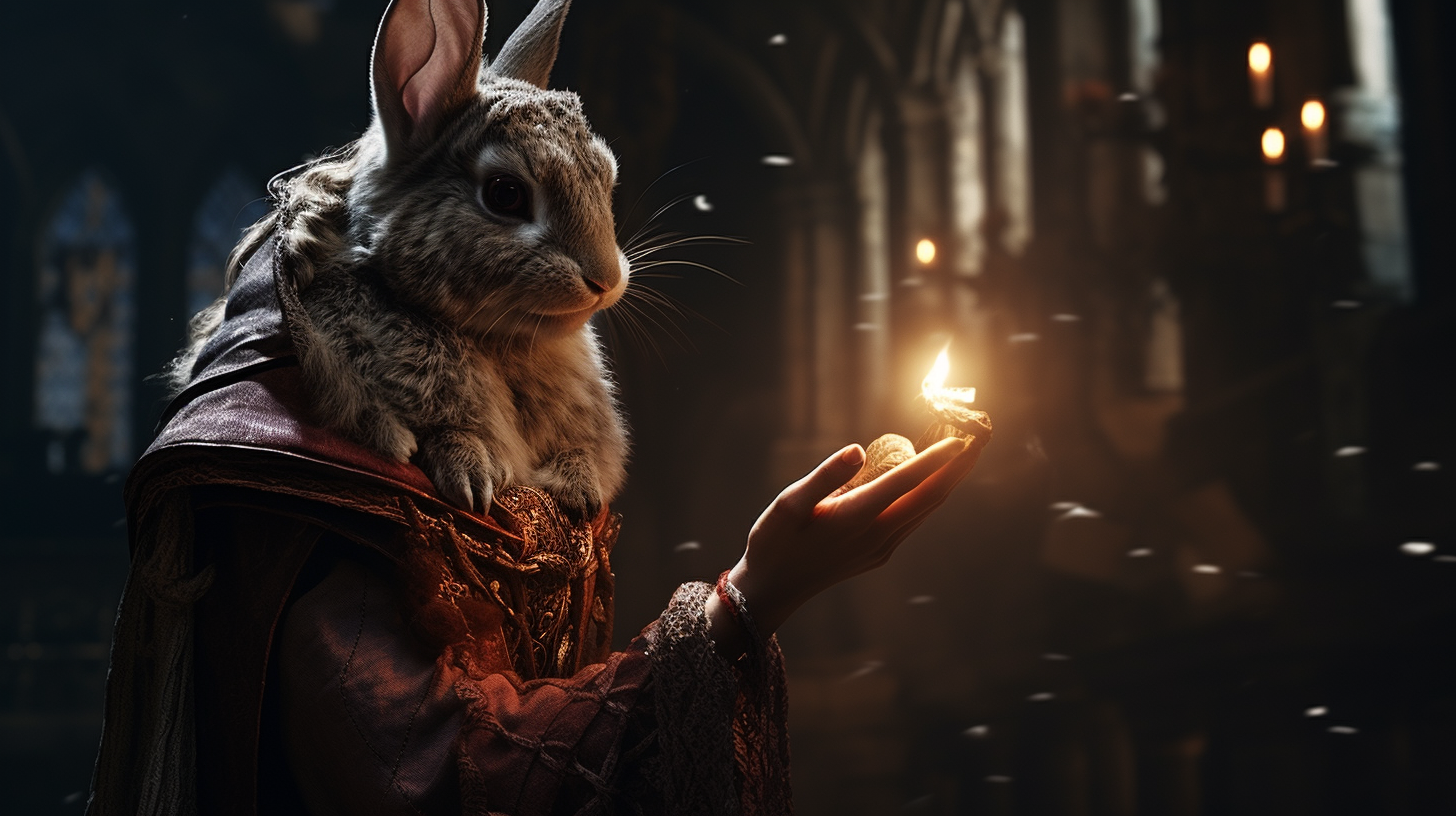 Female Hare-Human Sorcerer Magic